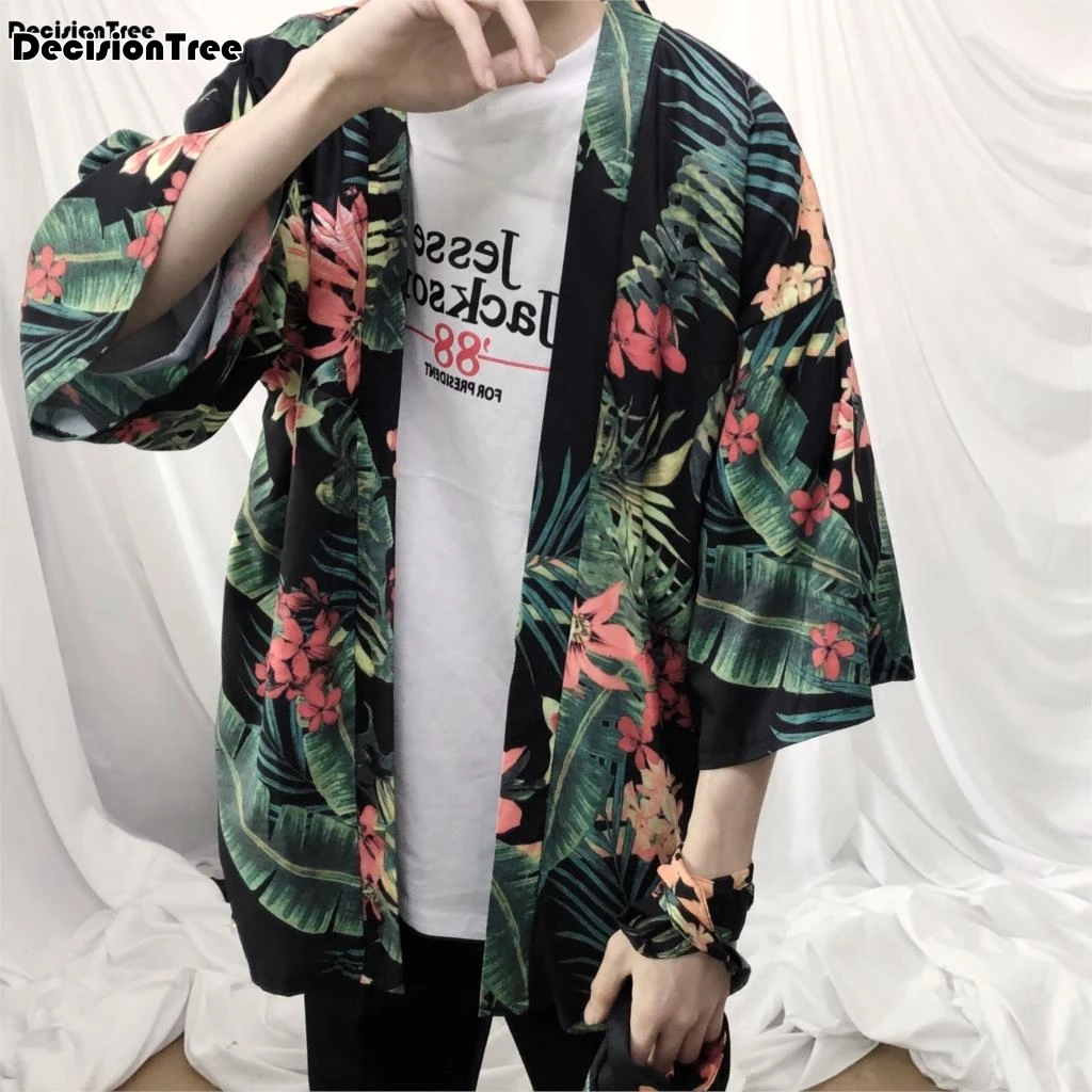 

2019 summer japanese kimono cardigan men dragon kimono cardigan men streetwear men kimono coat male cardigan
