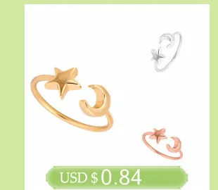 yiustar Simple Deer Antler ring women Animal women finger rings party gift