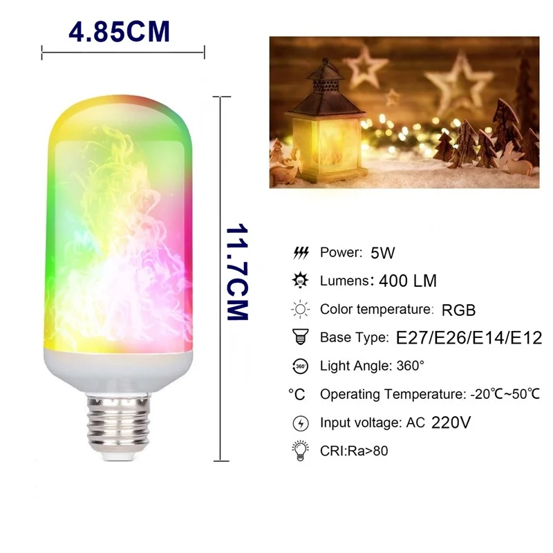 Светодиодный светильник 85 265 в E27 E26 E14 RGB 9 Вт|Светодиодные лампы и трубки| |