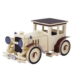 Robotime 3D деревянная головоломка в сборе пузырчатая машина 1 модель DIY окрашенные цвета обучающая игрушка подарок для детей JP351