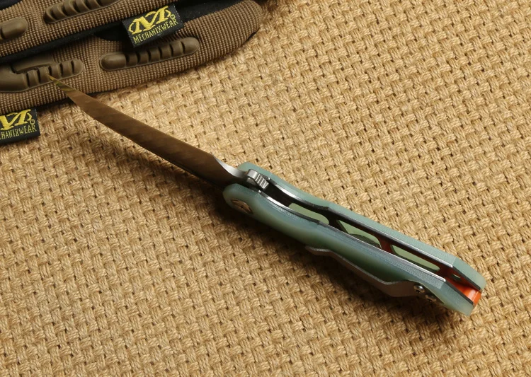 Два SUN G10 Ручка TS48 D2 лезвие Flipper ball brearing складной нож походные охотничьи карманные