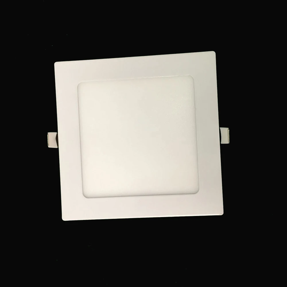 Ультратонкий Светодиодный панельный светильник 3 Вт 6 Вт 9 Вт 12W15W 18 Вт круглый/квадратный Встраиваемый светодиодный потолочный светильник AC85-265V светодиодный панельный светильник с регулируемой яркостью