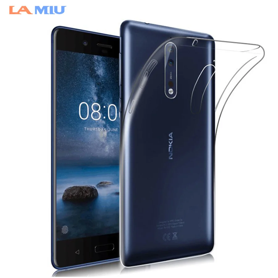 

LA MIU For NOKIA 6 Case For Nokia 6 2018 Transparent Phone Case Clear Soft Silicone TPU Cover For Nokia 3 5 6 8 Cases
