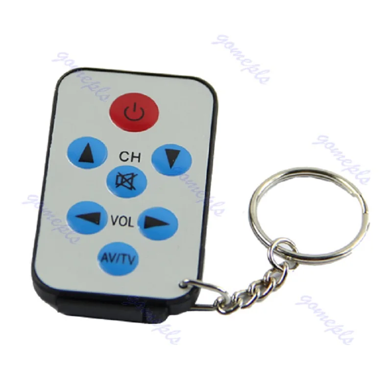 

CHUNGHOPCHUNGHOP Mini Universal Infrared IR TV Set Remote Control Keychain Key Ring 7 Keys Silver