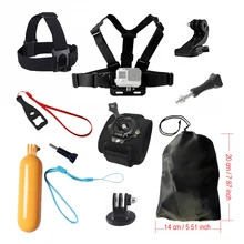 Floating grip Accessories kit for Gopro hero 5 Chest Head Wrist Mount Strap Hand bobber For Go pro SJCAM SJ4000 Action Camera 5