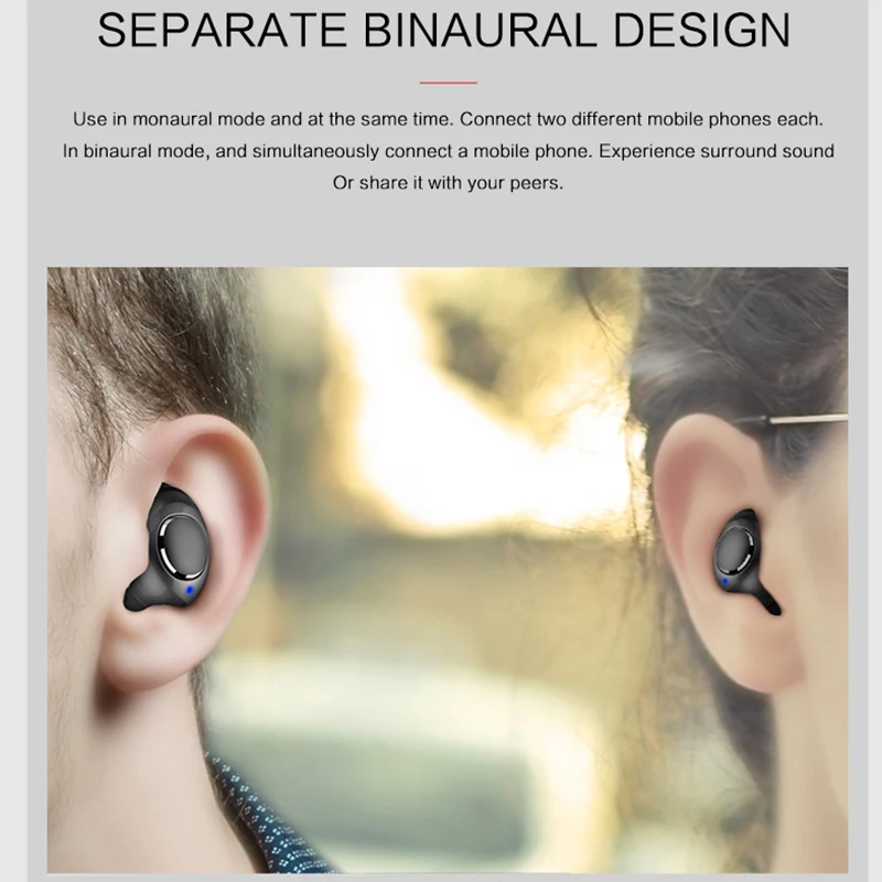 TWS X8 Bluetooth наушники Водонепроницаемая гарнитура Настоящие беспроводные Мини