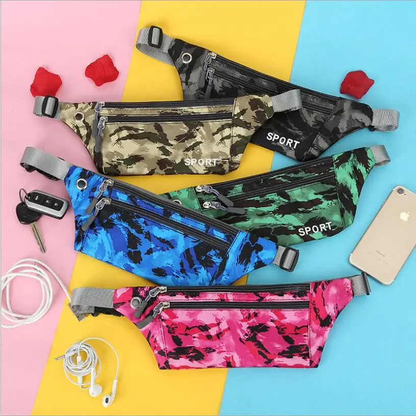 

Outdoor mountaineering running sports waist pack men women multi-function tactical camouflage purse fashion mobile phone pocket