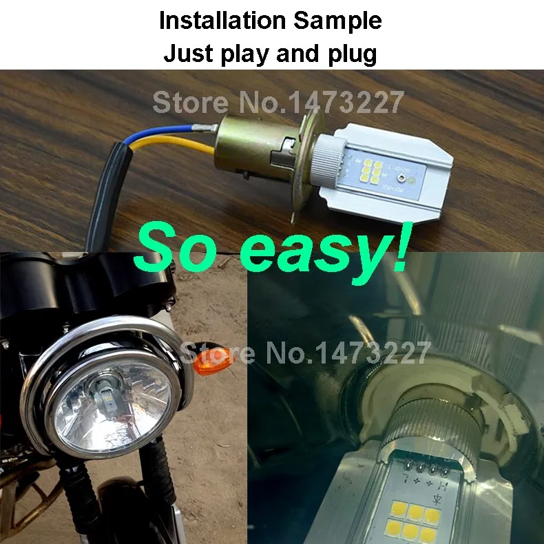 2016 New H6 Led Motorcycle Headlight Bulbs 12W 1200LM BA20D Hi Lo Beam Lamp Scooter ATV Moto Accessories Fog Lights For Suzuki (18)