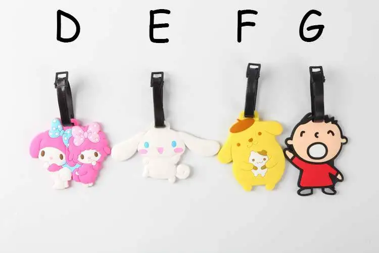 Hello kitty duo happiness как пудинг собака нефрит Мультфильм силиконовый багажная бирка hangtag check визитница дорожные аксессуары