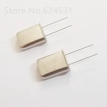 

10pcs In-line passive quartz crystal crystal 3MHZ 3.000MHZ 3M two-leg 2P HC-49U resonator