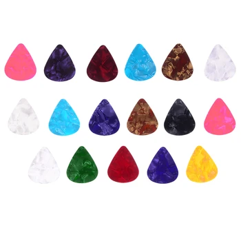 

Colorful Guitar Picks Celluloid Mediators 0.46mm 0.71mm 0.96mm 20 Pieces For Bass Guitar