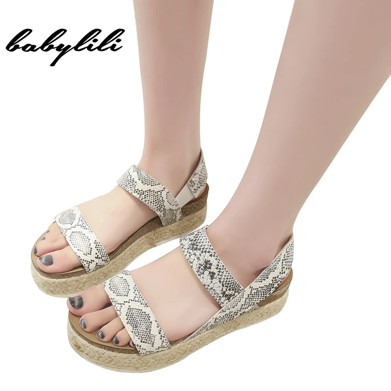 

Summer Platform Sandals 2019 Fashion Women Sandal Wedges Shoes Casual Woman Peep Toe Platform Sandals Espadrille Sandals