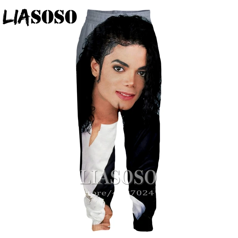 LIASOSO, 3d принт, для мужчин и женщин, мультфильм, Майкл Джексон, полная длина, спортивные штаны, зимние штаны, аниме, повседневные, для бега, забавные штаны, E566 - Цвет: 25