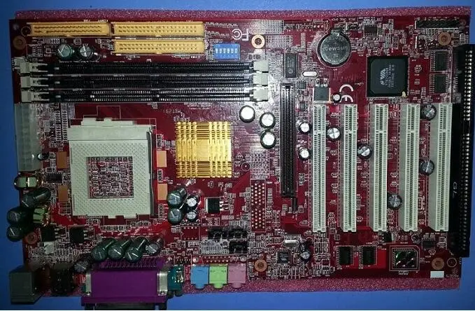 

Well Tested VIA694X 694X motherboard with 1 ISA + 5PCI slots,2 COM,2 IDE,socket 370,AGP Refurbished Working