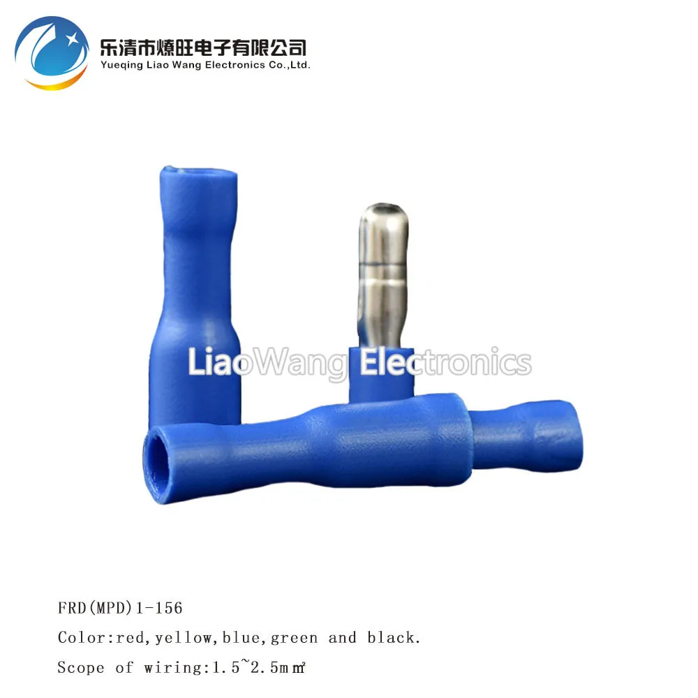 

100PCS/LOT Insulation tube for insulated terminals wires FRD(MPD)2-156 insulation crimp terminal connector aislamiento terminal