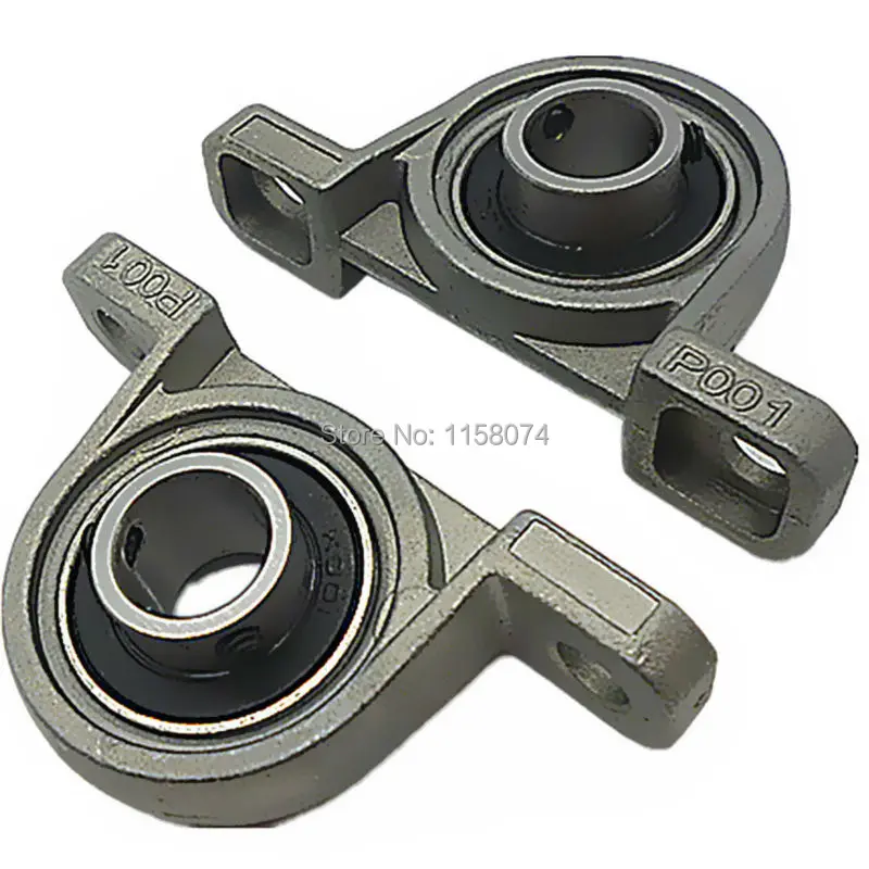 2pc Ball Bearing Pillow Block 12mm(0.47") Bore Diameter Housing Bearing