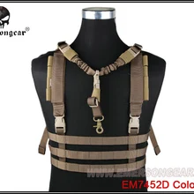 Военный Пейнтбольный боевой разгрузка emersongear система Низкопрофильная грудная установка Coyote коричневый EM7452D