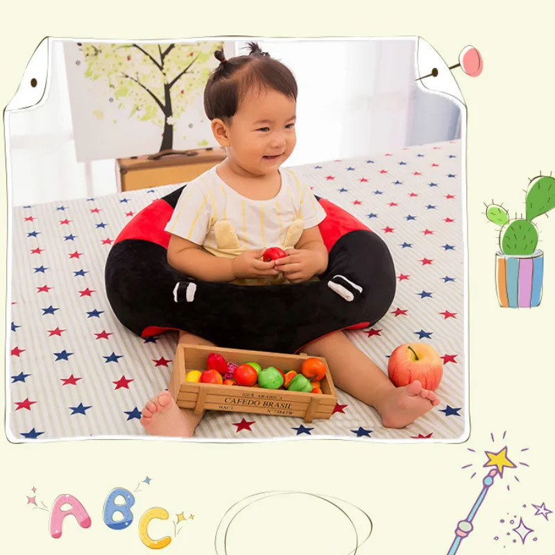 3 Portable Baby Chair Sofa Baby Feeding Chair Plush Toys Infant Cushion Pad Mat Support Seat Safety Child Care