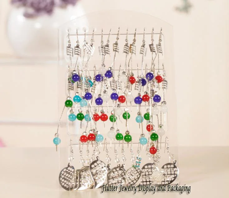 Wholesale Clear Hollow Earring Dislay Rack Earring Studs Stand 48 Holes
