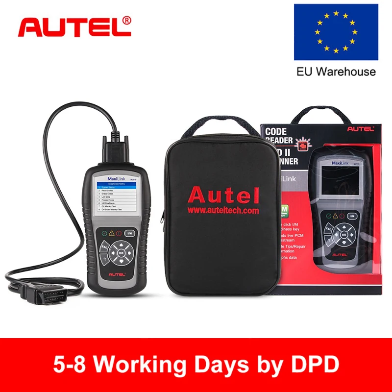

Autel MaxiLink ML519 OBD2 Scanner Car Diagnostic Tool Scanner Engine EOBD OBD2 Code Reader Scanner Automotivo Batter Than ELM327