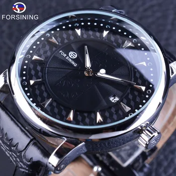 

Forsining Fashion Business Series Calendar Display Black Obscure Design Mens Watch Top Brand Luxury Automatic Wrist Watch Clock