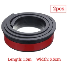 Roda De Carro Fender Flares Extensão 55mm Arco Protetor de Borracha De Moldagem de Retrofit