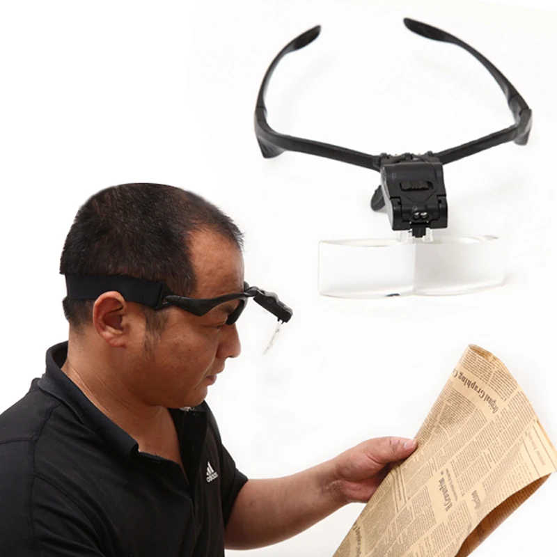 5 Lens 1.0X3X Headband Loupe Visor Magnifier Eye Glasses Goggles LZH2000 T0509headband loupe