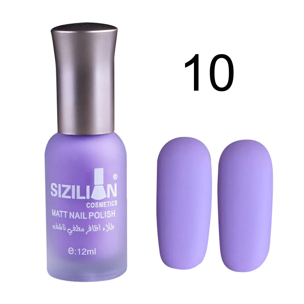 Матовый тусклый лак для ногтей, Быстросохнущий стойкий Стойкий цвет, гибкий Блестящий Гель-лак для ногтей,# Zer - Цвет: Purple