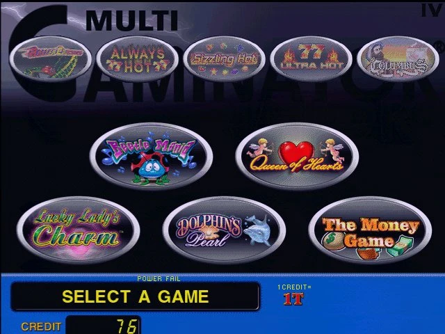 

Multigame coolair v4 gameboard for casino machine gambling game