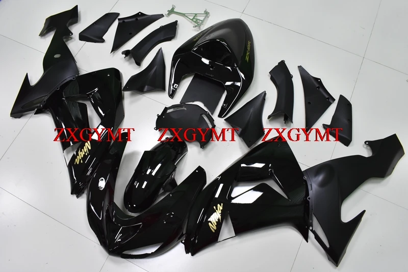 Fairings for ZX10r 2006 - 2007 Motorcycle Fairing ZX-10r 07 Black Plastic Fairings ZX-10r 06