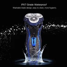 Мужская моющаяся перезаряжаемая электробритва электрическая бритвенная машинка для стрижки бороды бритва перезаряжаемая Водонепроницаемая бритва для чистки бороды