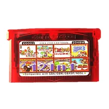 Nintendo GBA Игры EG002 12 в 1 Видеоигры Картридж Консоли Карты Сборников Collection Английский Язык