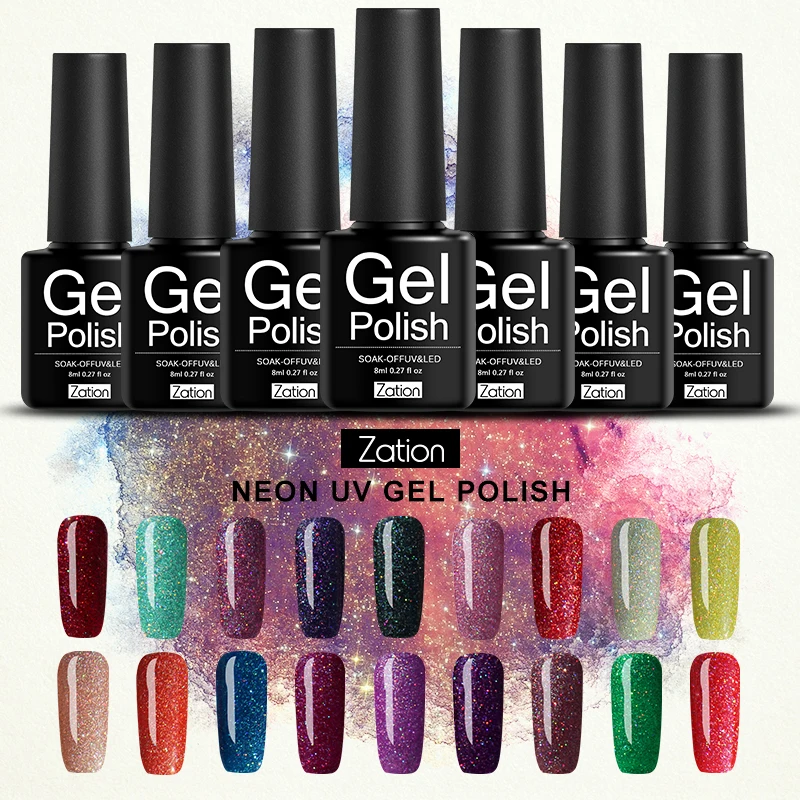 Buy Zation Gel varnish with Shiny Enamel Long Lasting