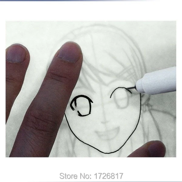 New Marvy Sketch LinerBrush 0.03mm0.05mm0.1mm0.30.50.81.0mm Water Resistant Gundam Drawing Pen DesignComic Painting Supplies (5)
