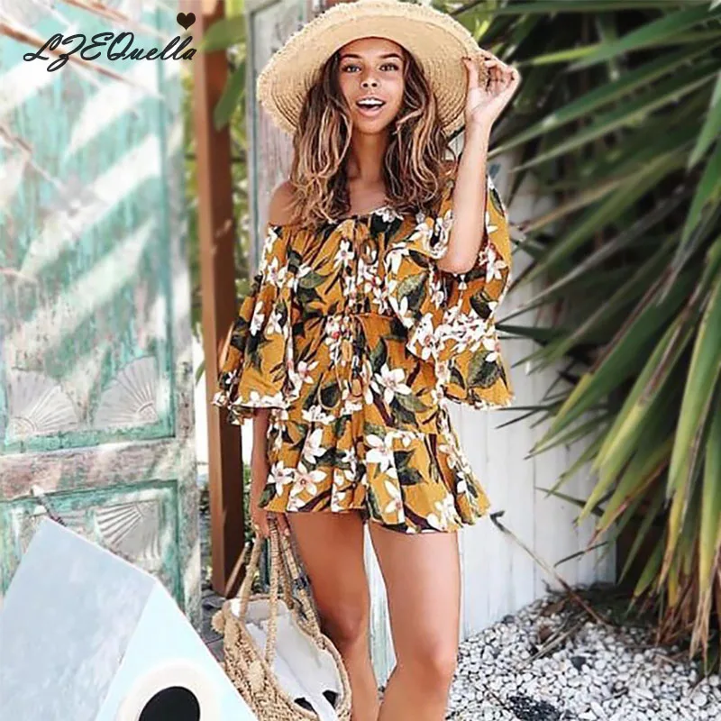 

women sexy off shoulder dress ruffles high waist belt dresses sunmmer beach female mini sundress holiday boho vestidos