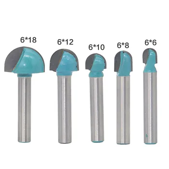 

5 Pack Shank Router Bit Ball Round Nose Wood Milling Cutter Cabinet Frames Sale