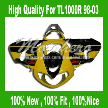 

Fairings For SUZUKI TL1000R 98 99 00 01 02 03 TL1000 R 1998 1999 2000 2001 2002 2003 #33W Yellow black TL1000R Fairing kits
