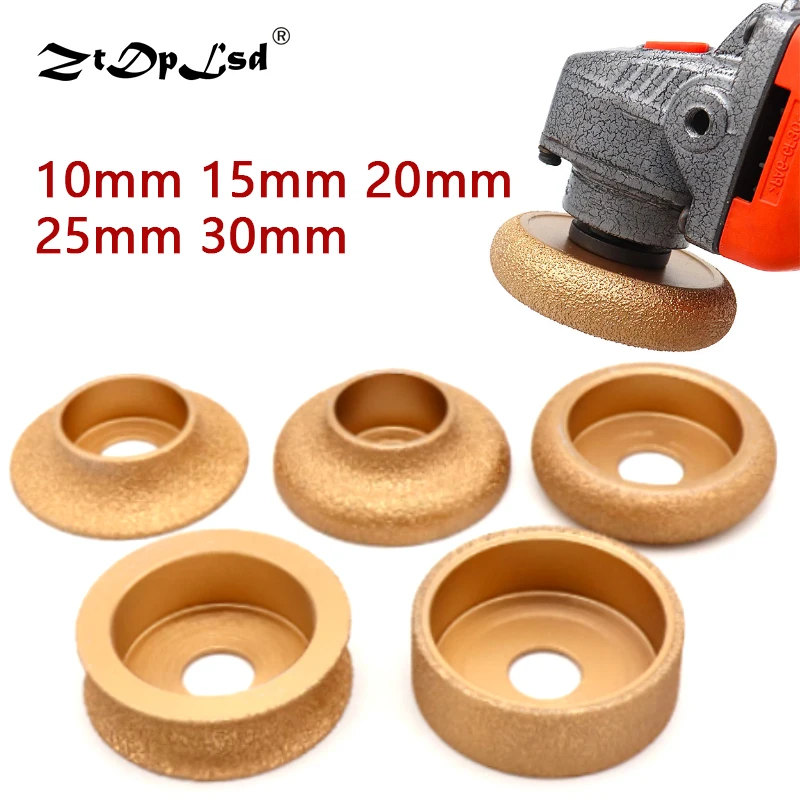 1pcs Brazing Diamond Angle Grinder Stone Grinding Wheel Semi circular