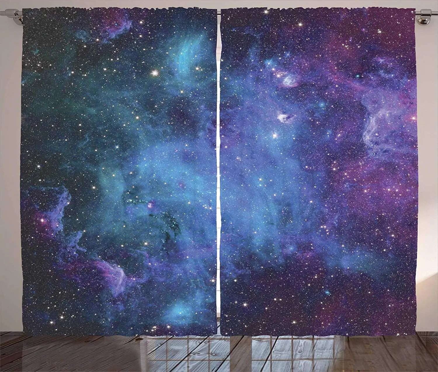 

Outer Space Window Curtains Galaxy Stars in Space Celestial Astronomic Planets in The Universe Milky Way Living Room Bedroom
