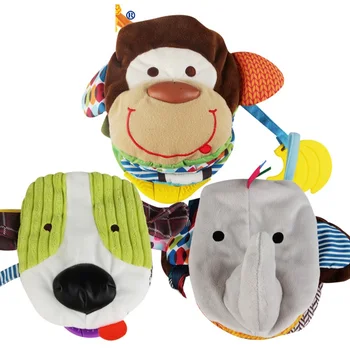 

Animal Style Newborn Baby Educational Cloth Books Infant Bed Crib Stroller Hanging Soft Teether Toddler Appease Plush Rattles Do