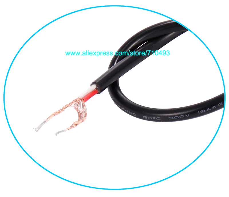 18 AWG 5 5*2 1 мм Мужской DC разъем питания CCTV PSU Pigtail кабель Jack 12 В для камеры