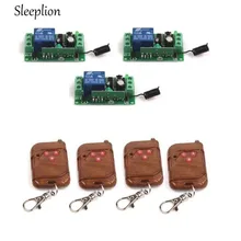 Sleeplion 12V 10A Wireless 315/433MHz Remote Control Switch Telecomando Transmitter with 315/433MHz Remote Control 3 Receiver