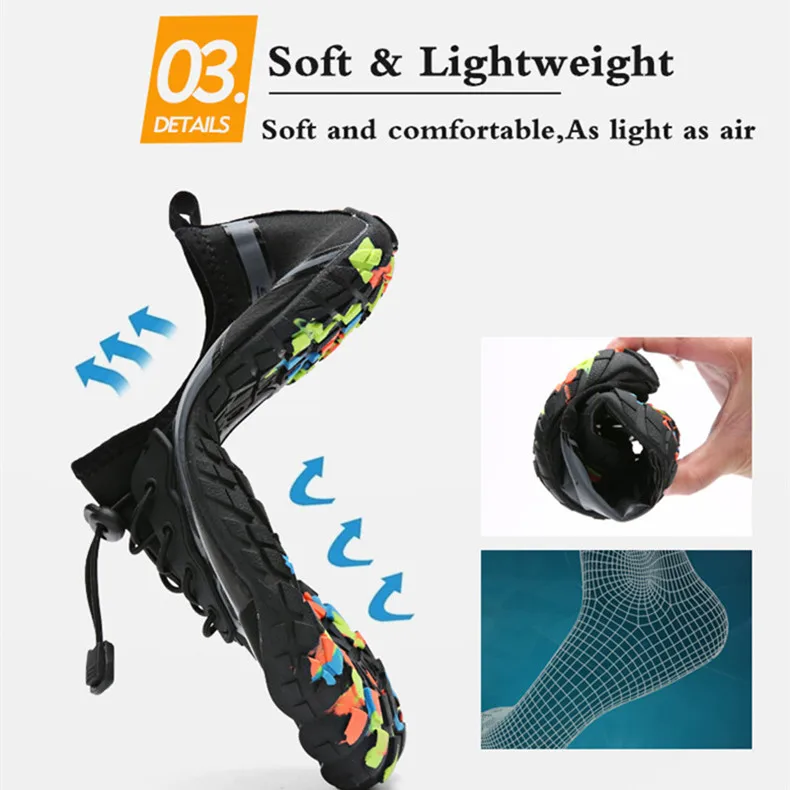 SERENE Brand Water Shoes Bicycle Seaside Beach Surfing Slippers Men Swimming Shoes Climbing shoe Outdoor Soft Fitness Sneakers (7)