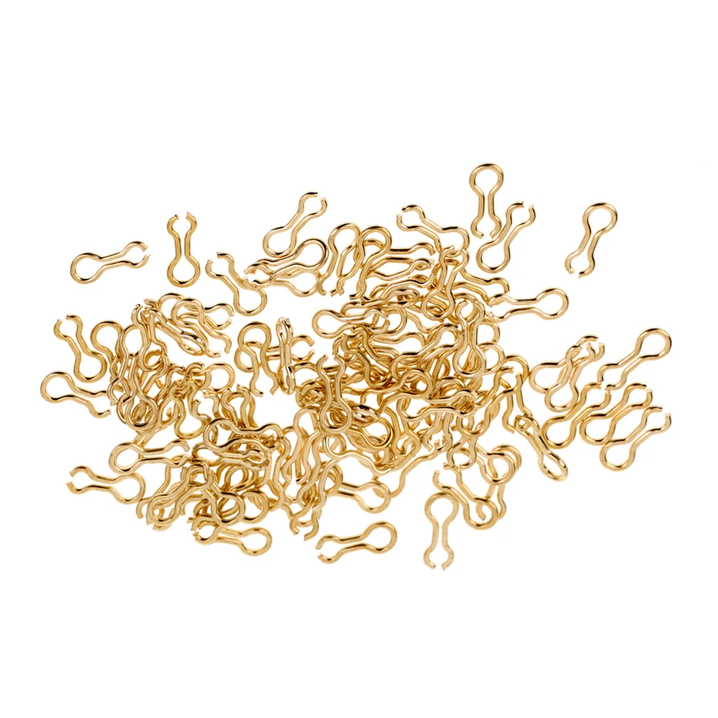 300Pc Alloy Sinker Wire Eye Fishing Size S / M Long Sinker Wire Eyes - Eyelets for Lead Molds Fishing Accessary