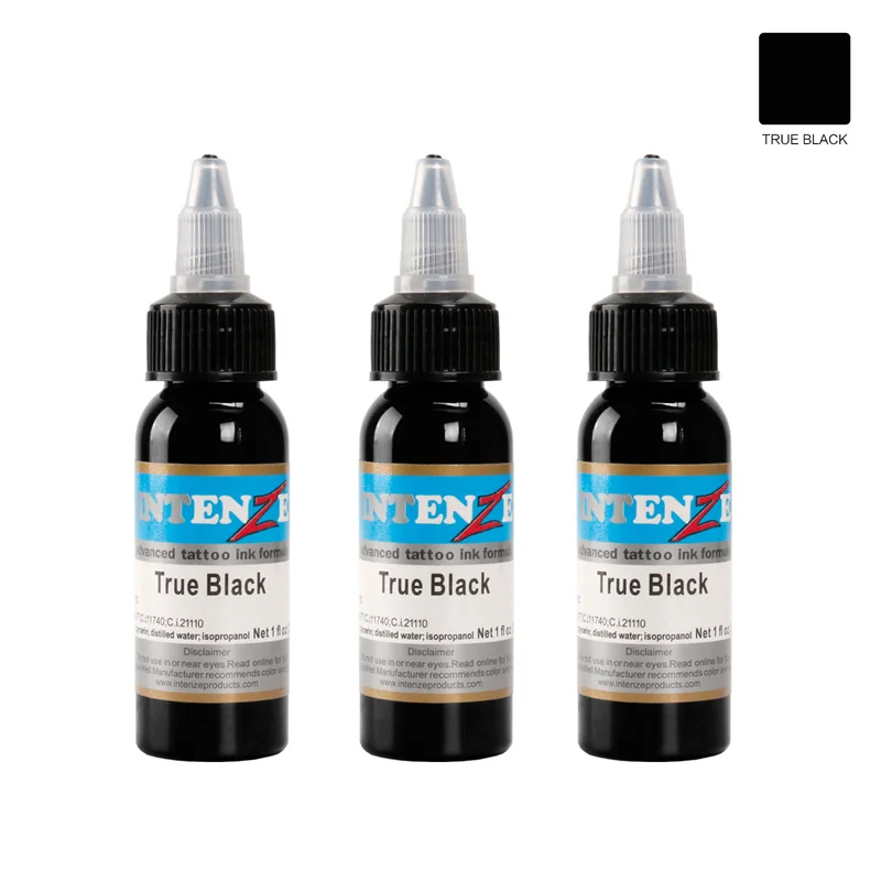 

5 pieces of permanent tattoo ink black paint 30ml / bottle paint lip eye material tattoo ink