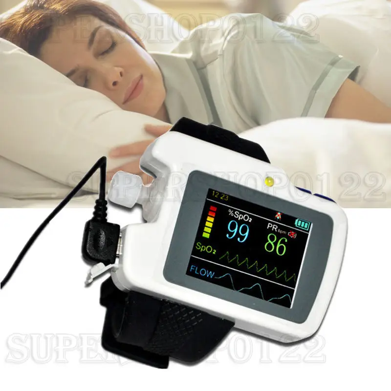 CMS RS01 дыхания Sleep Monitor наручные приступ апное во время сна экраном измеритель