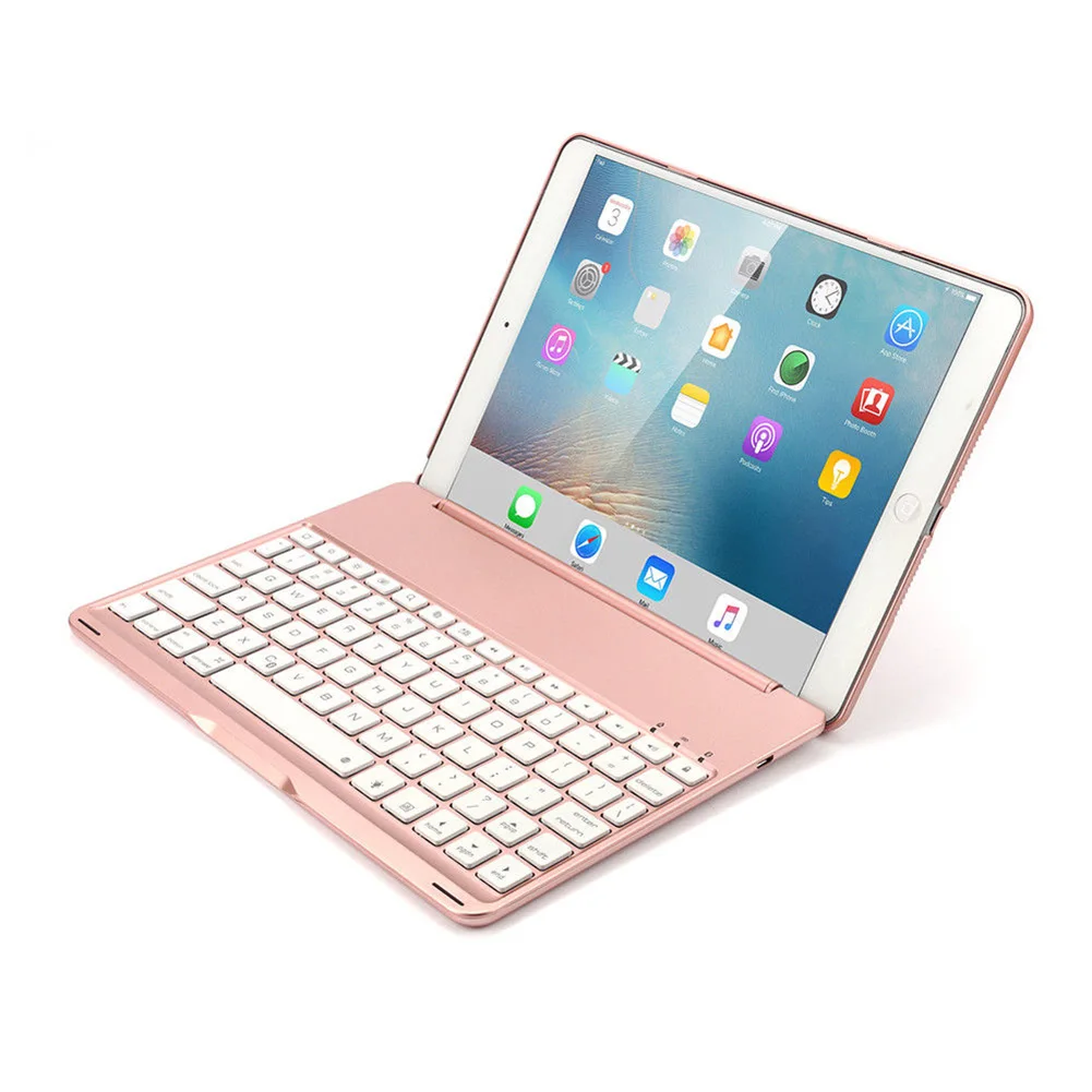 

New Aluminum Bluetooth Keyboard Folio Cover Case for iPad Air 2 iPad Pro 9.7 Inch