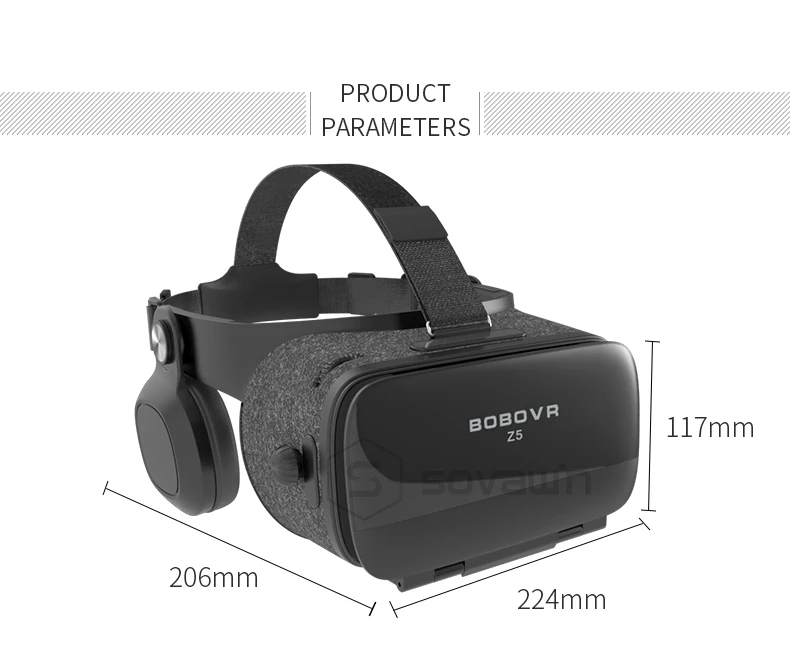 BOBOVR Z5 VR очки 3D Виртуальная реальность картонный шлем для Iphone Android смартфон с vr пультом дистанционного управления