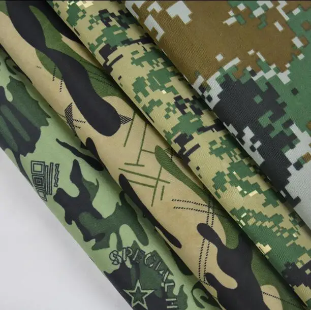 

10style Thicken outdoor waterproof digital cloth clothing work camouflage fabric diy textiles fabric telas por metro tissu A484