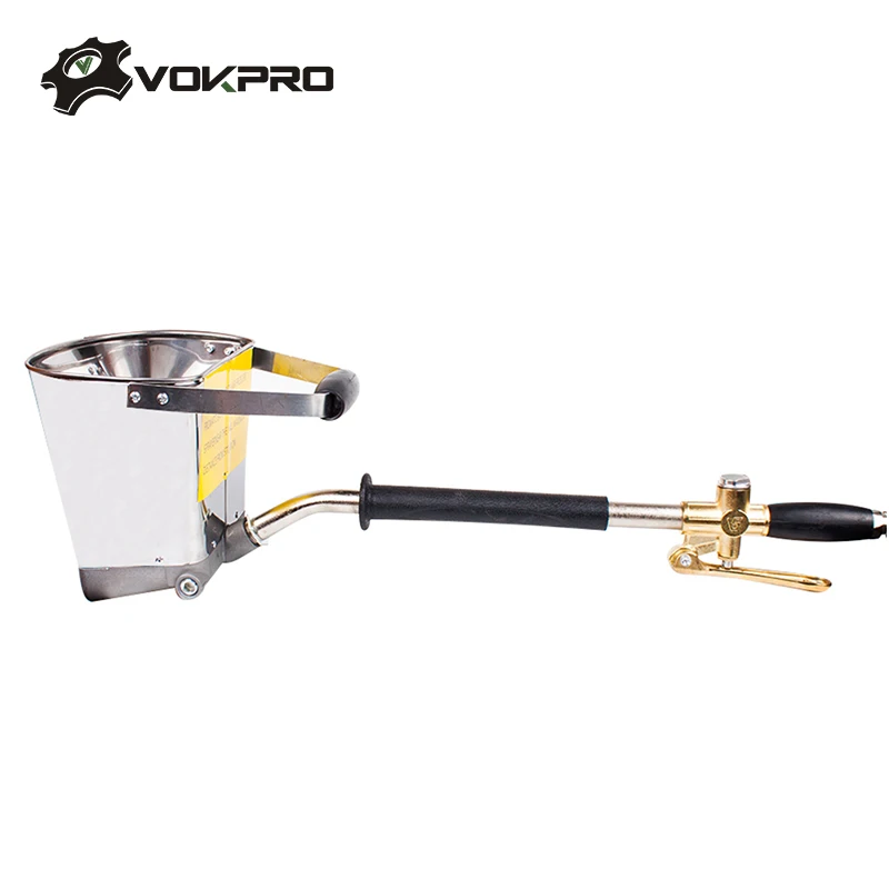 Mortar Cement Spray Gun With Hopper Bucket Airbrush Mortar Sprayer Wall